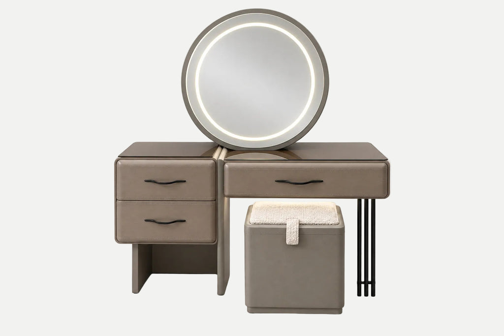 Bedroom-Bath_Round-mirror-dressing-table-set_Front