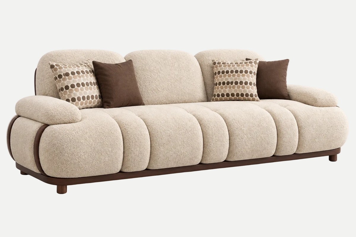 Channel-seat sofa
