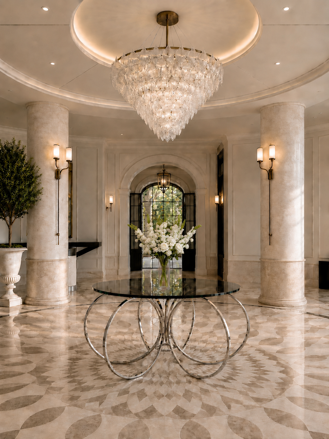 Chrome Rings Table