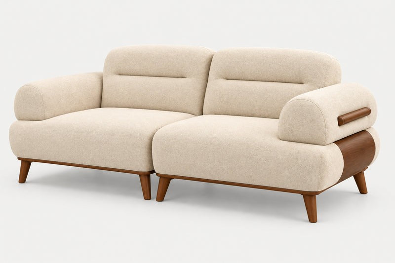 Bolster-arm sofa