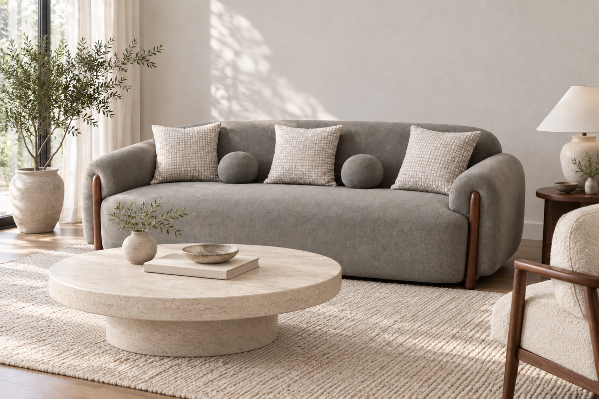 Continuous-seat sofa
